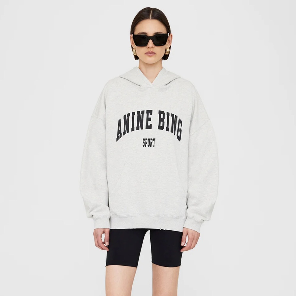 Anine Bing Harvey Sweatshirt Heather Gray - Small